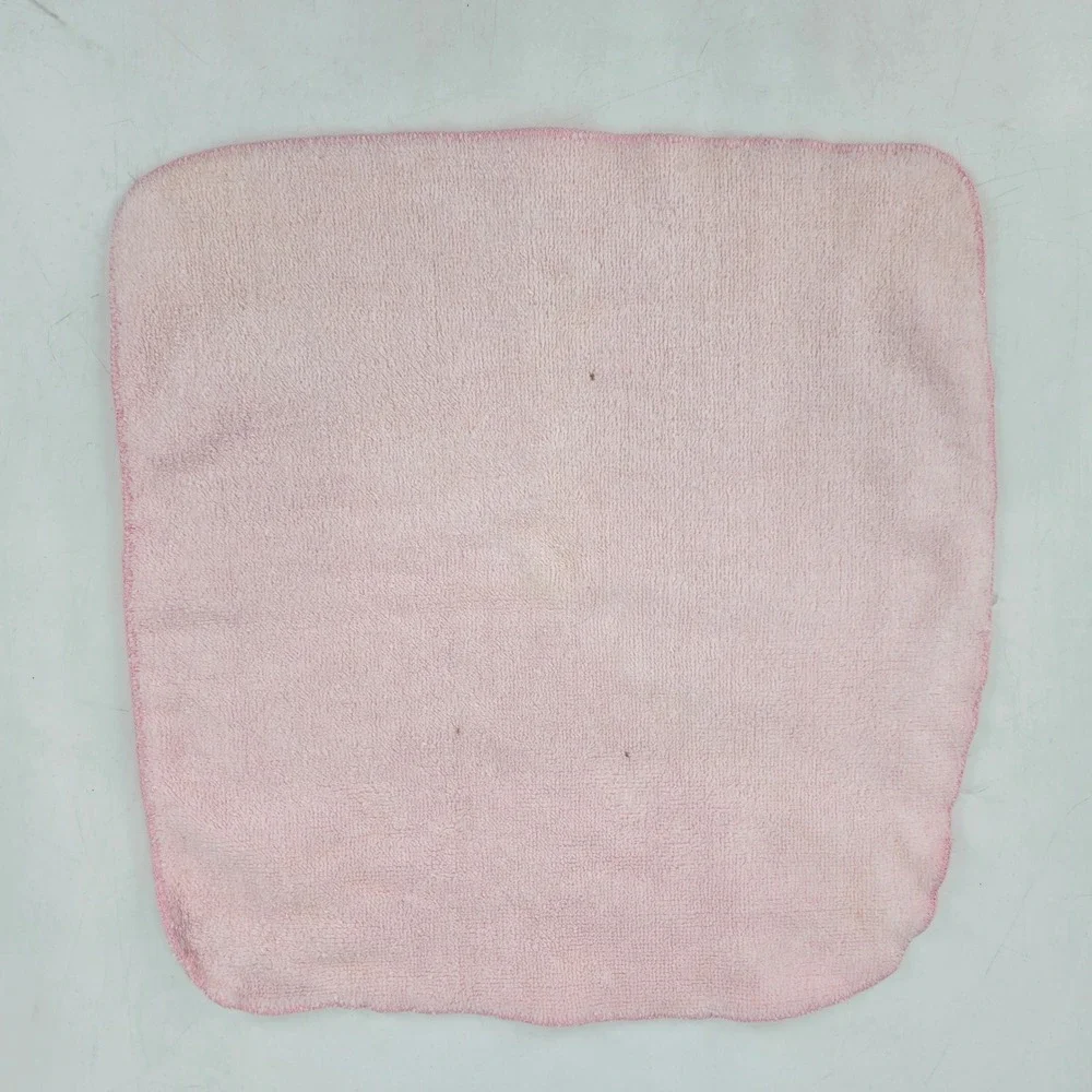 Vintage Fieldcrest Pink Bath Towel Washcloth Set Plush Cotton 4 Piece
